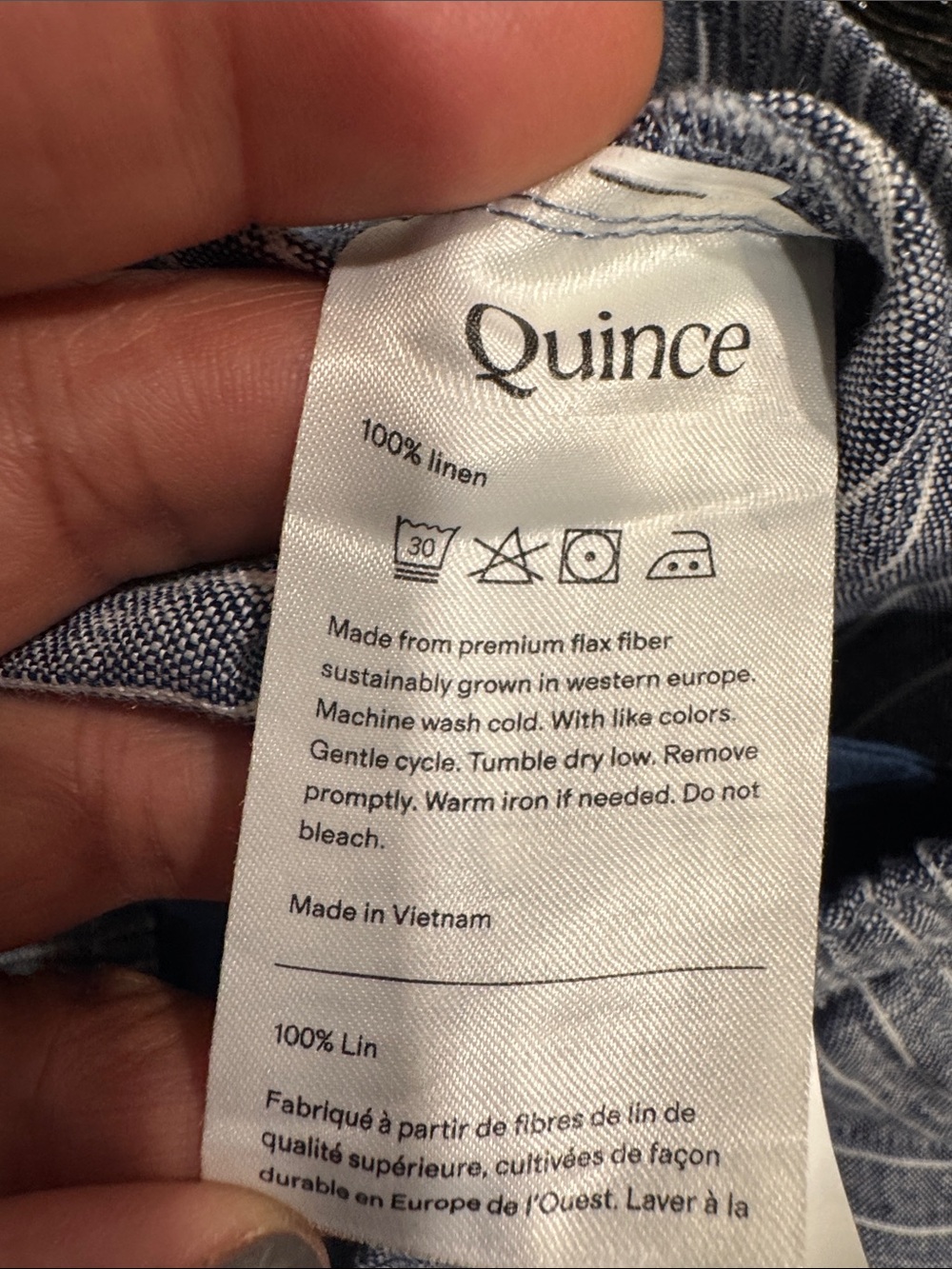 Quince Striped Linen Short - Picture 7 of 7